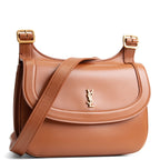 SAINT LAURENT Smooth Calfskin Small Charlie - Miel Dark