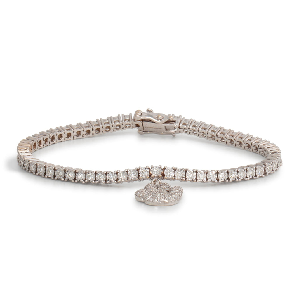 ICEBOX Diamond Charm Tennis Bracelet