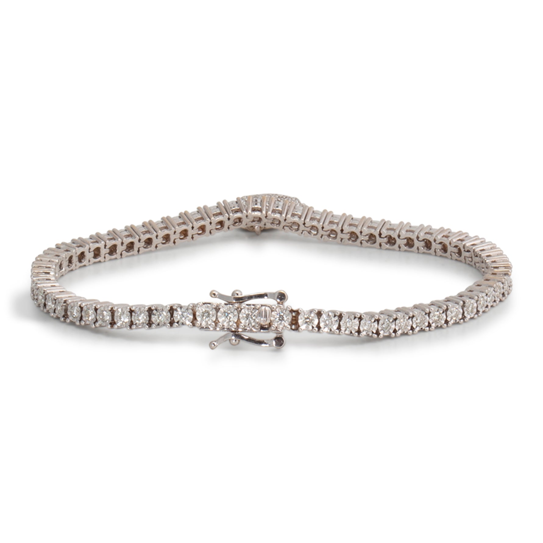 ICEBOX Diamond Charm Tennis Bracelet