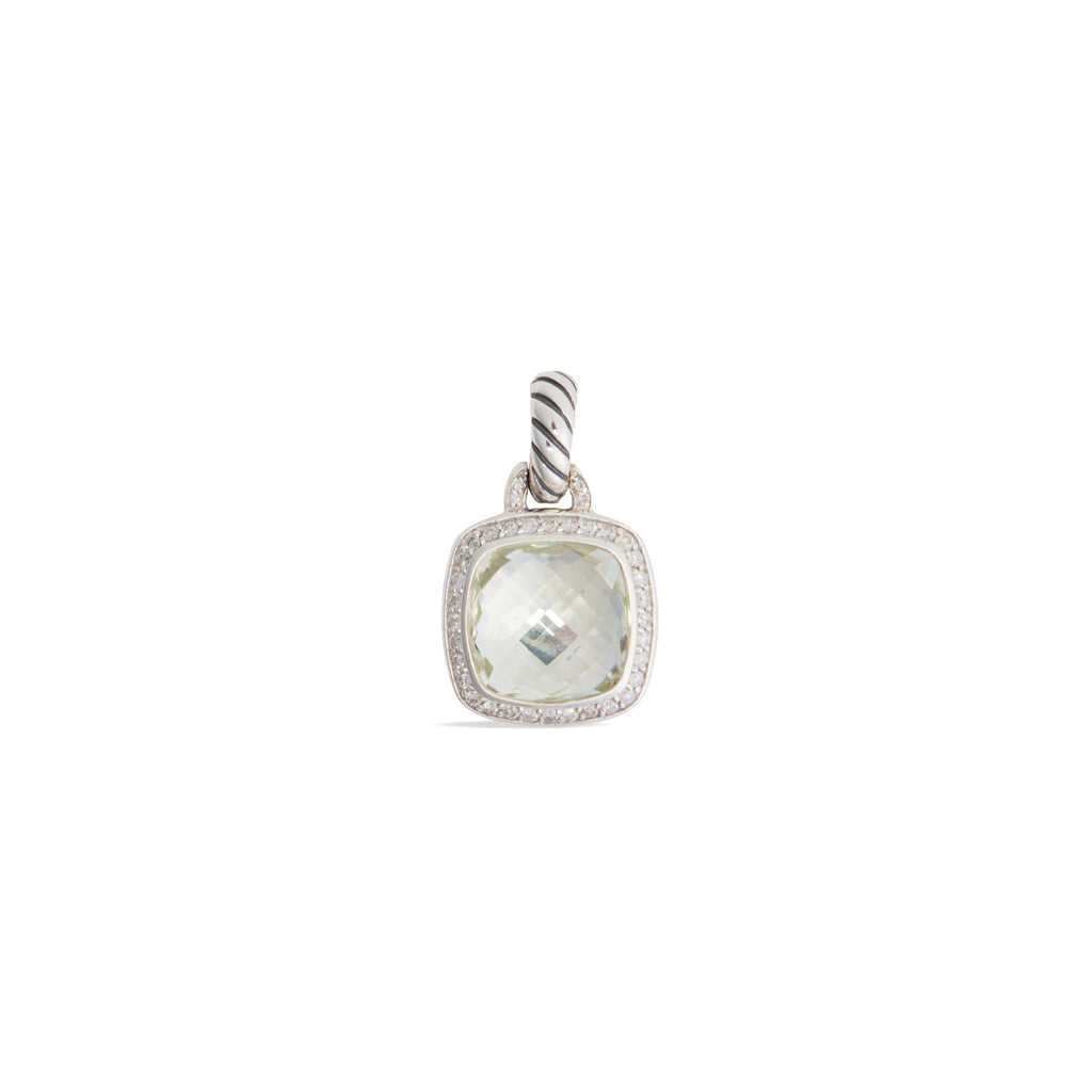 DAVID YURMAN Prasiolite and Diamond Petite Albion Pendant Necklace