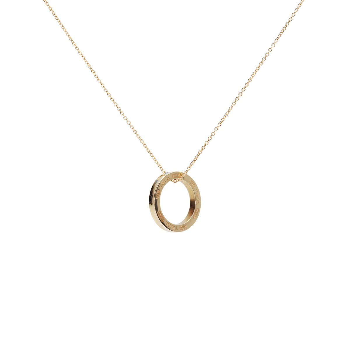 TIFFANY & CO. Circle Pendant Necklace