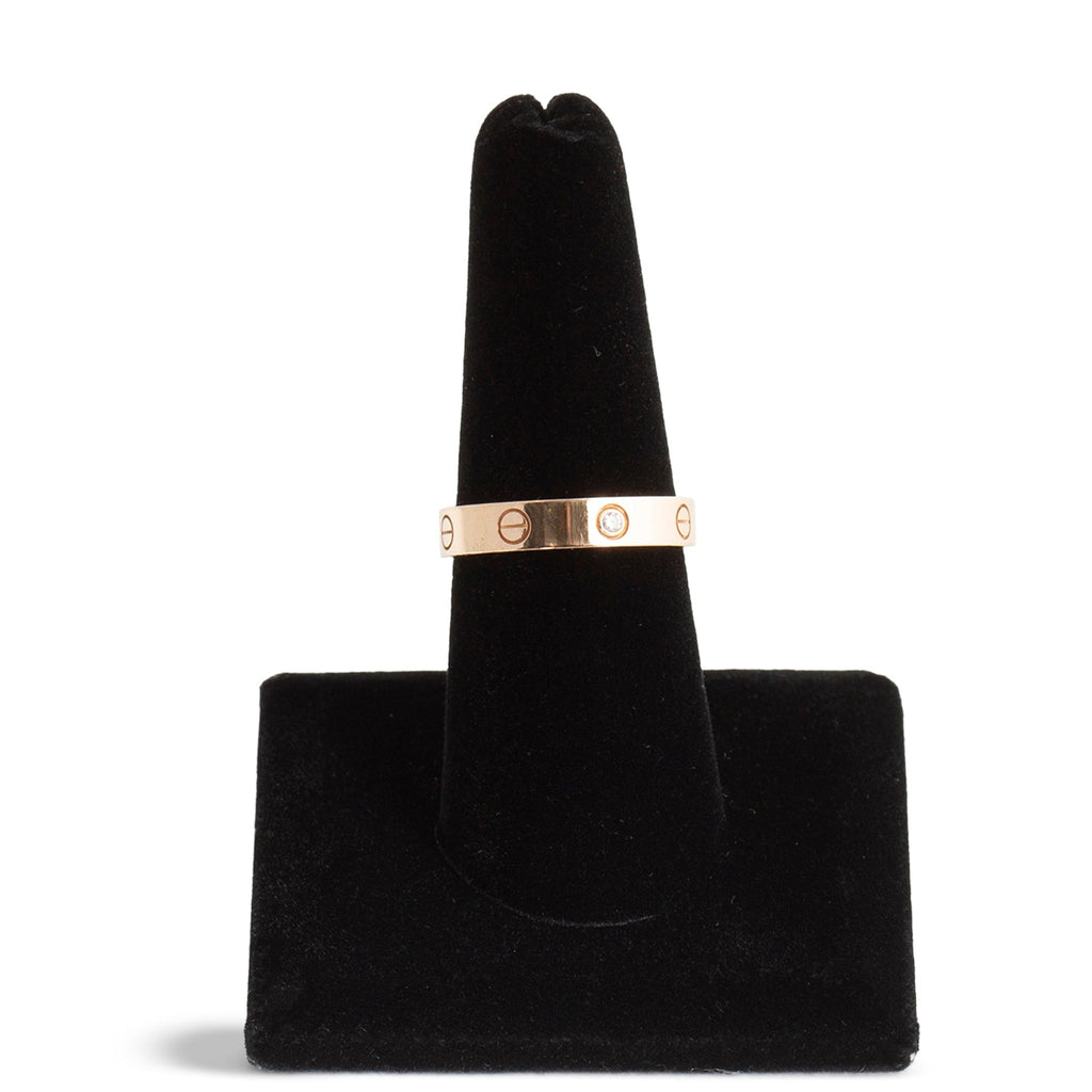 CARTIER Love Ring Small, 1 Diamond - Size 7 1/2