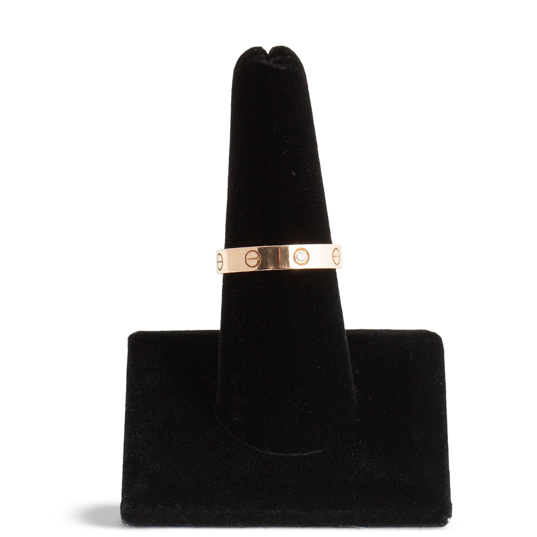 CARTIER Love Ring Small, 1 Diamond - Size 7 1/2