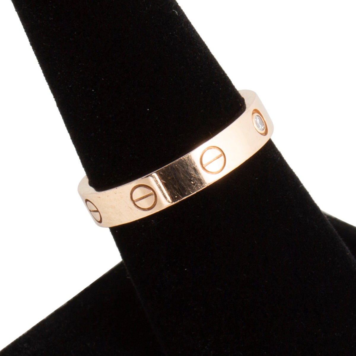 CARTIER Love Ring Small, 1 Diamond - Size 7 1/2