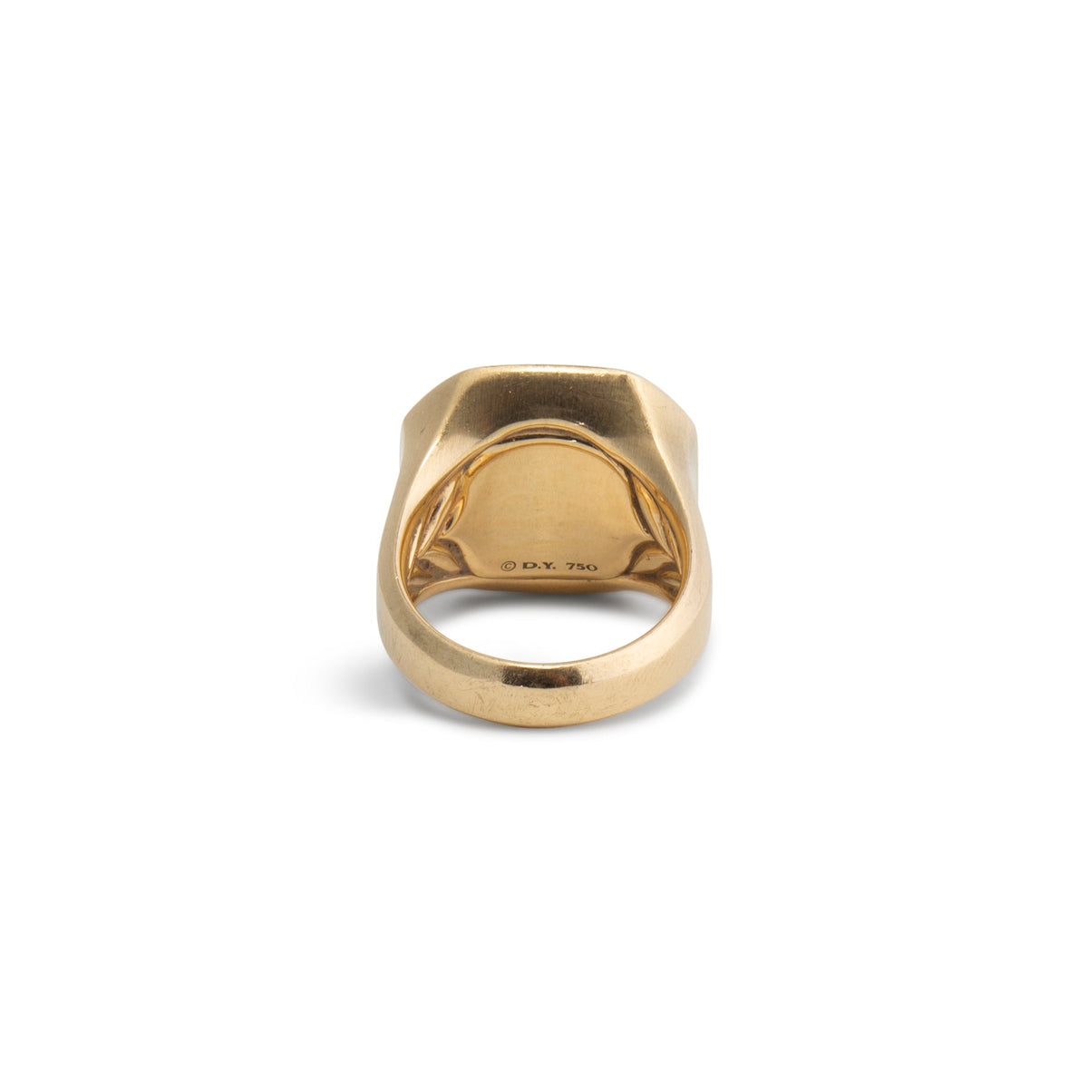 DAVID YURMAN Onyx Petrvs Horse Signet Ring - Size 8