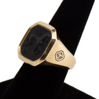 DAVID YURMAN Onyx Petrvs Horse Signet Ring - Size 8