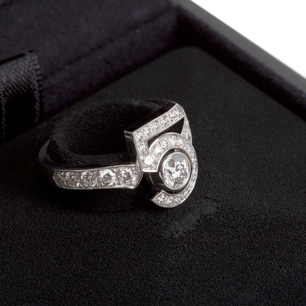 CHANEL Eternal 5 Diamond Ring - Size 5.25