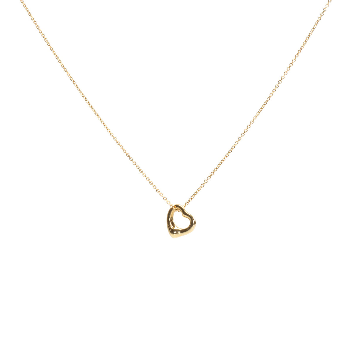 TIFFANY & CO. Elsa Peretti Open Heart Necklace - 7mm