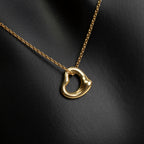 TIFFANY & CO. Elsa Peretti Open Heart Necklace - 7mm