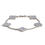 VAN CLEEF & ARPELS 5 Motif Vintage Alhambra Bracelet - Chalcedony