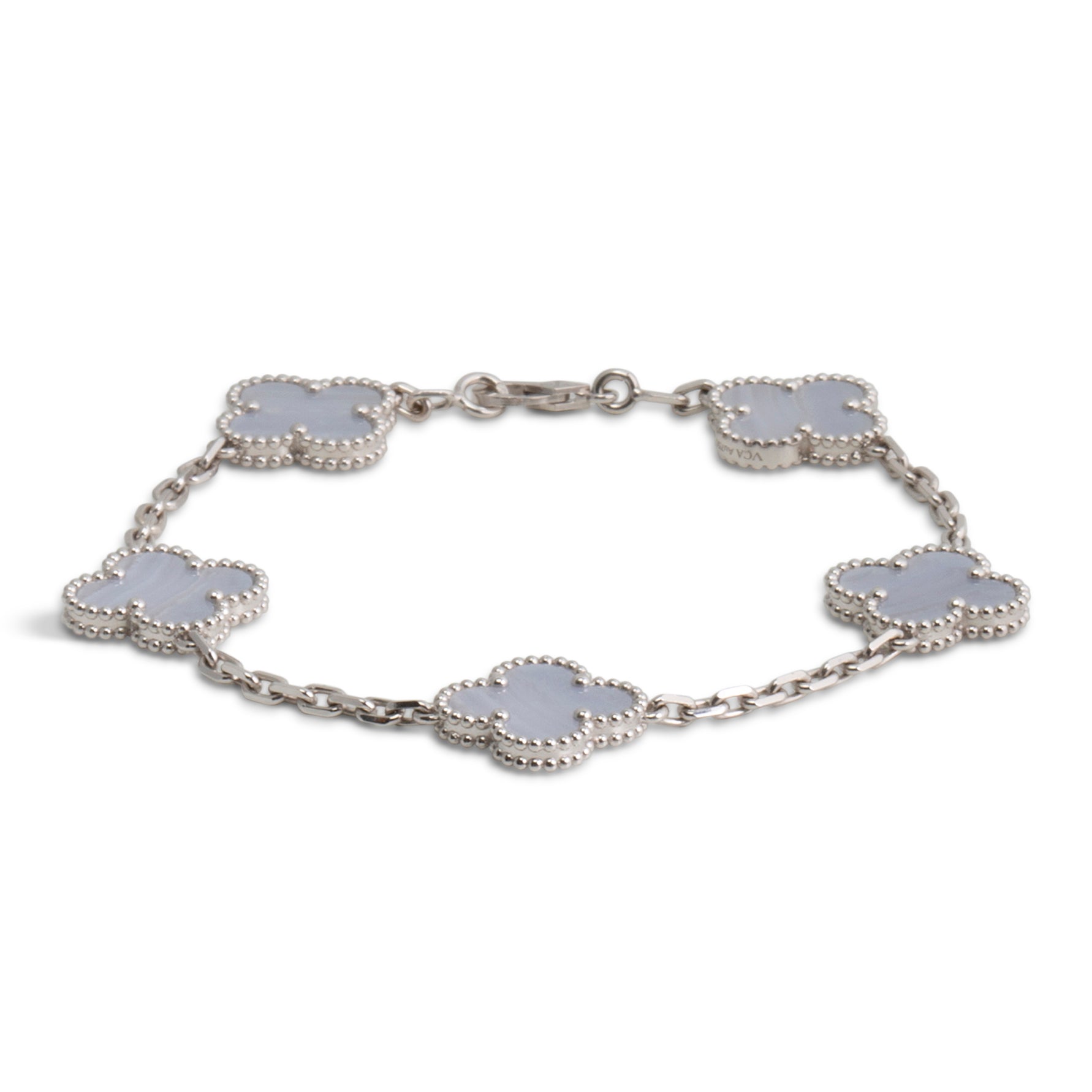 VAN CLEEF & ARPELS 5 Motif Vintage Alhambra Bracelet - Chalcedony