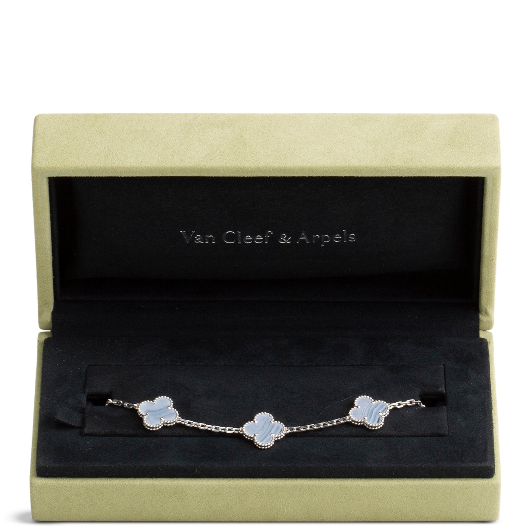 VAN CLEEF & ARPELS 5 Motif Vintage Alhambra Bracelet - Chalcedony
