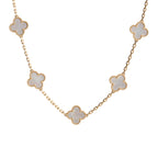VAN CLEEF & ARPELS Vintage Alhambra 10 Motif Necklace - Mother of Pearl