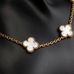 VAN CLEEF & ARPELS Vintage Alhambra 10 Motif Necklace - Mother of Pearl