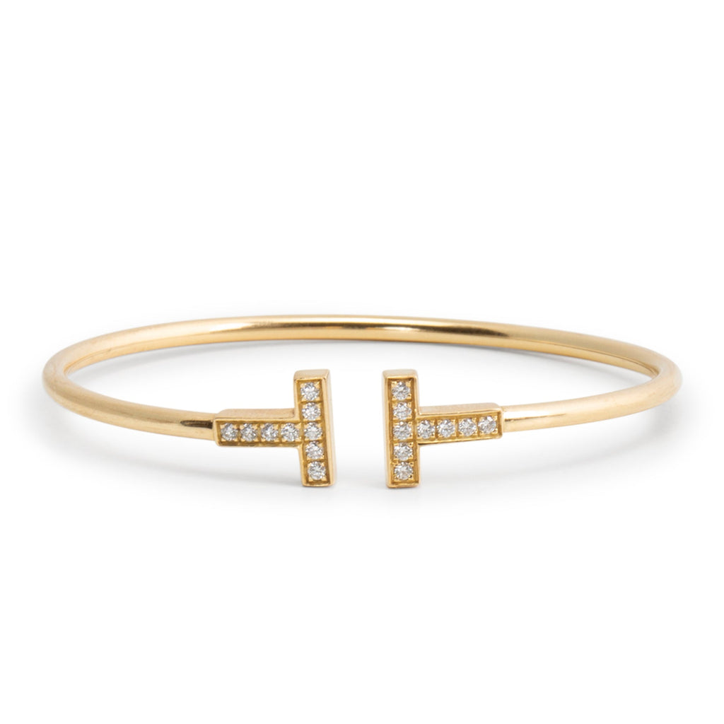 TIFFANY & CO. T Diamond Wire Bracelet