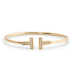 TIFFANY & CO. T Diamond Wire Bracelet