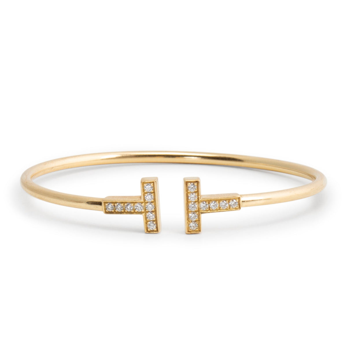 TIFFANY & CO. T Diamond Wire Bracelet