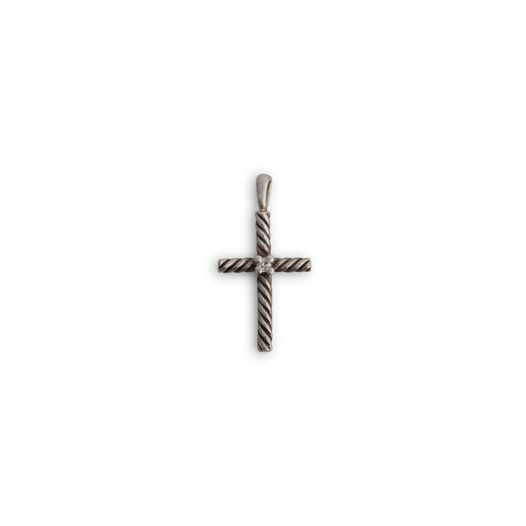 DAVID YURMAN Center Diamond Cross Pendant