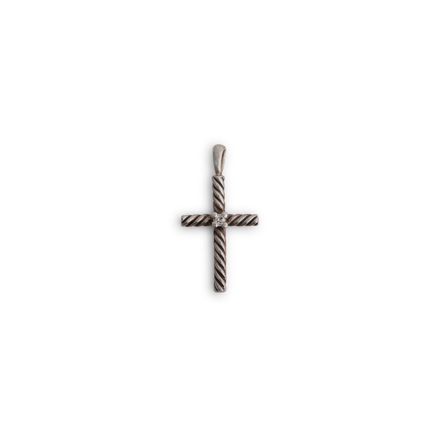 DAVID YURMAN Center Diamond Cross Pendant