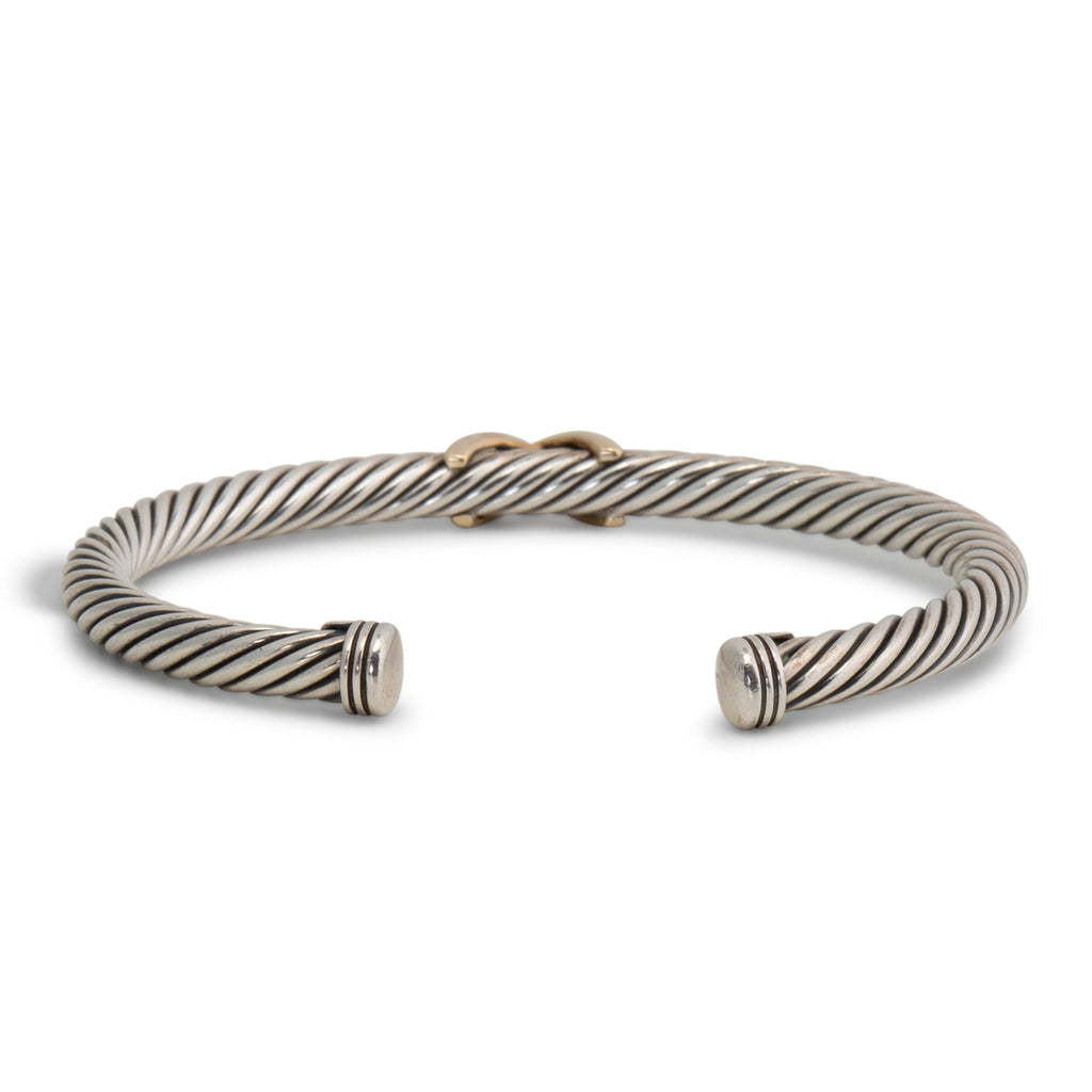 DAVID YURMAN Two-Tone X Classic Cable Station Bracelet