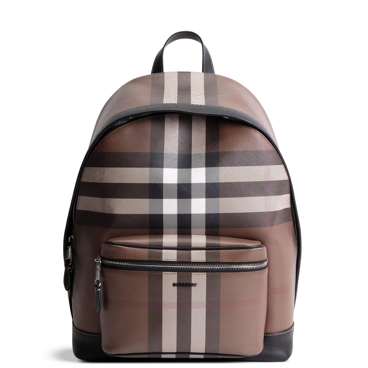 BURBERRY Jett Check Backpack E Canvas