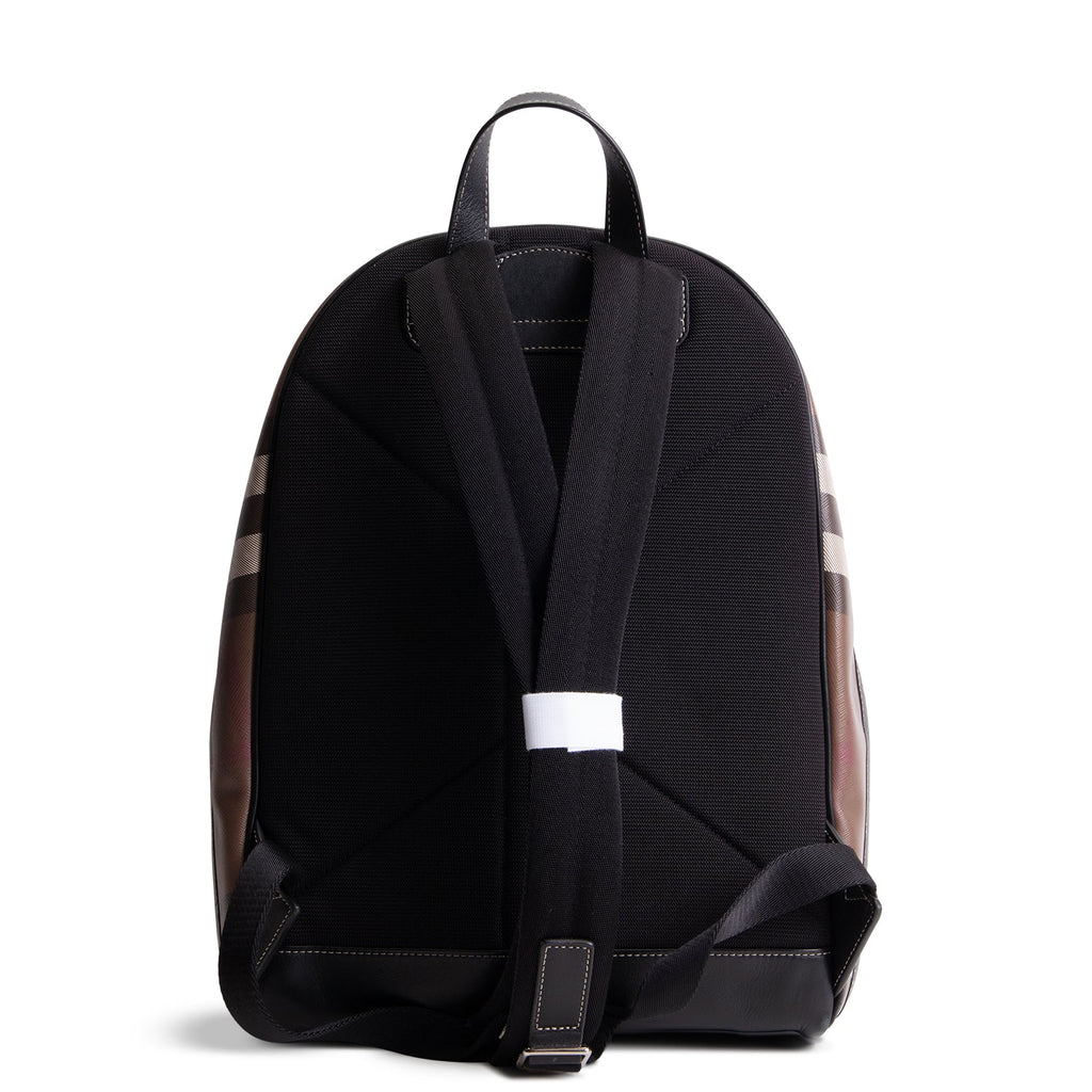 BURBERRY Jett Check Backpack E Canvas