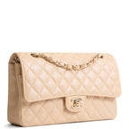 CHANEL Medium Double Flap - Pearly Quilted Caviar