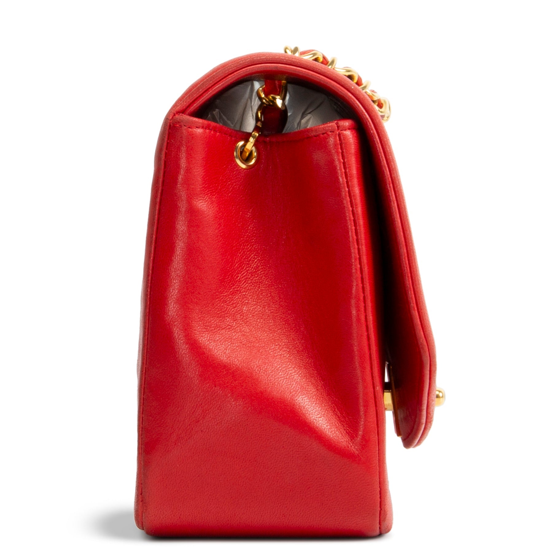 Chanel Vintage Lambskin Small Diana Flap - Red OUTLET FINAL SALE
