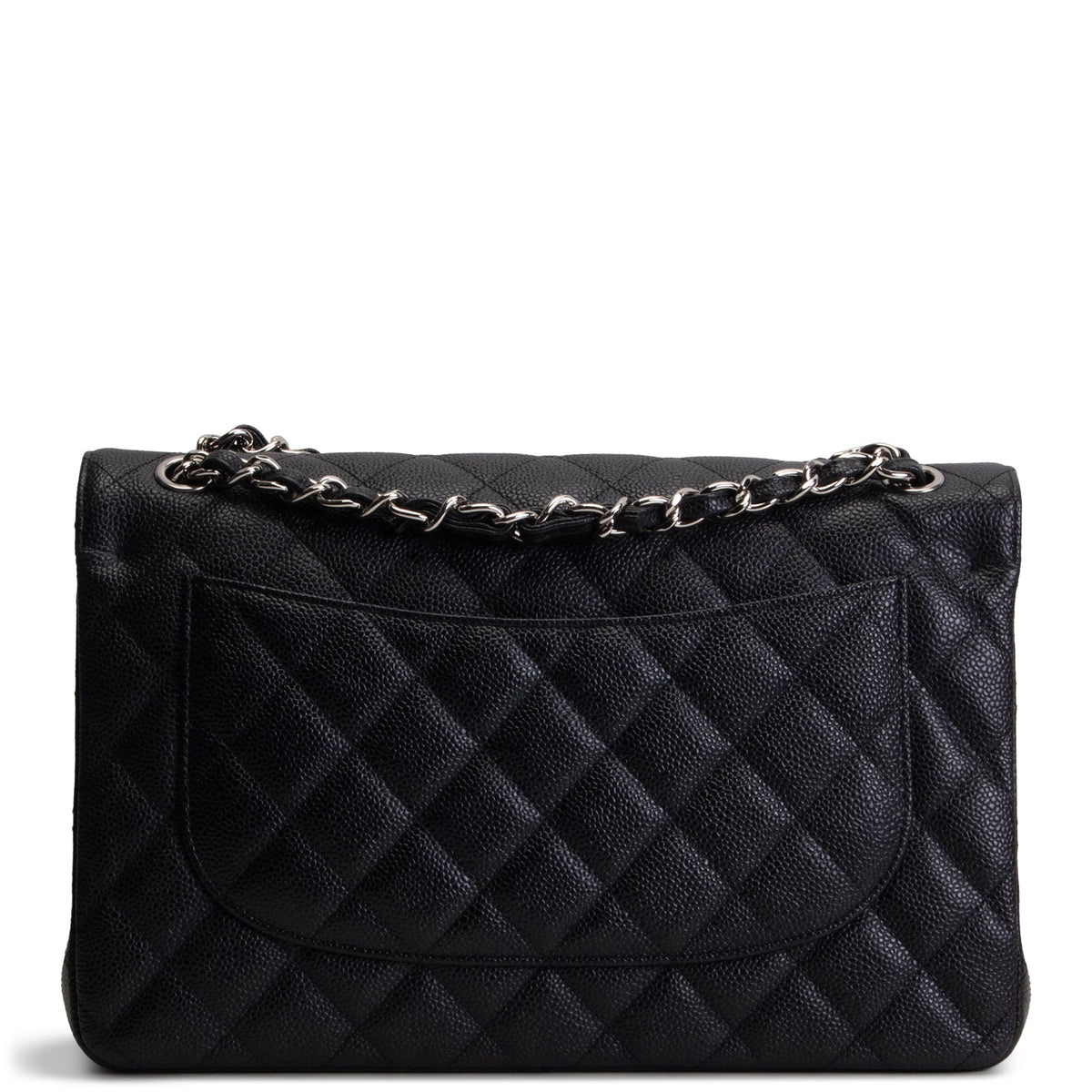 CHANEL Caviar Jumbo Double Flap - Black