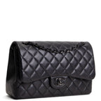 CHANEL Jumbo Double Flap So Black