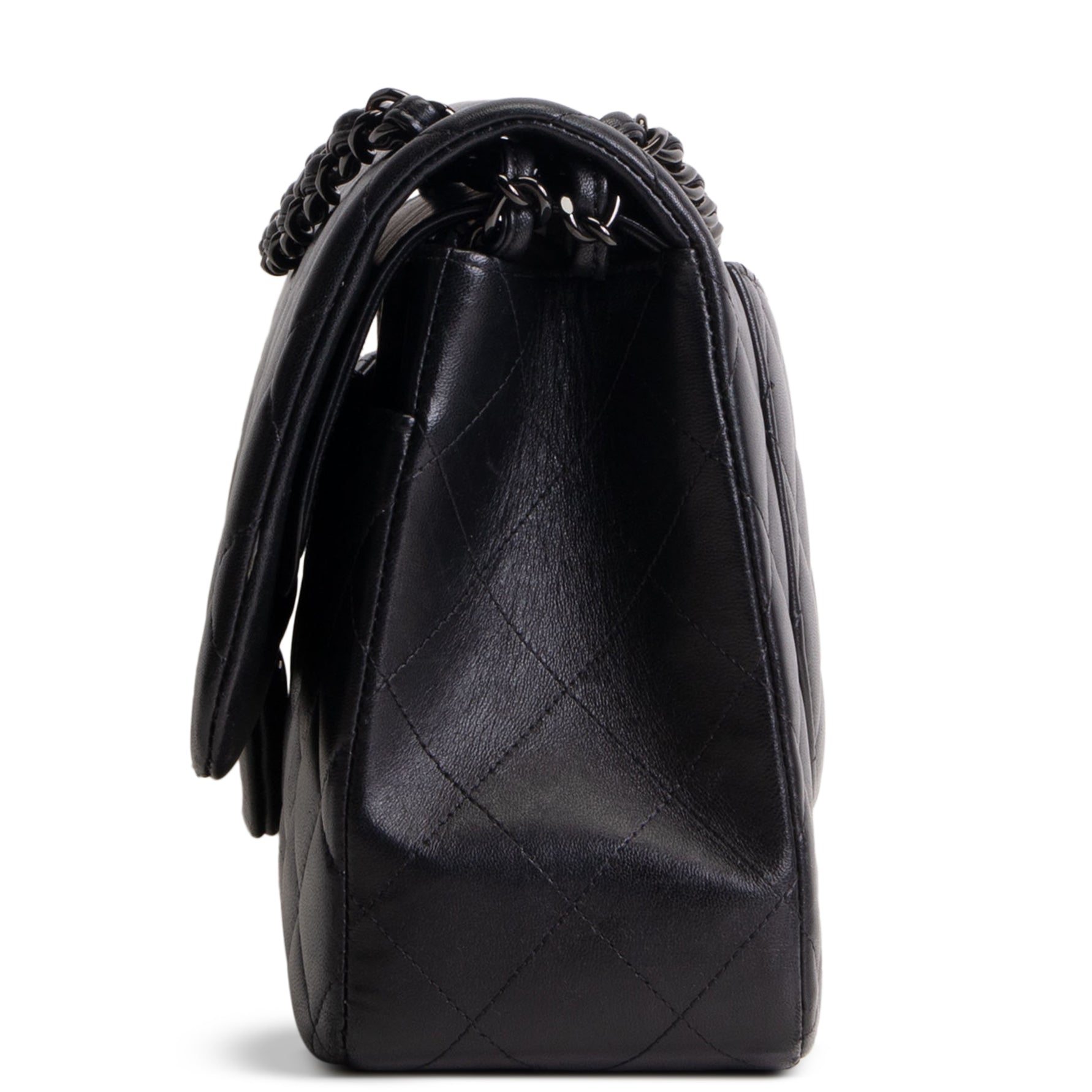CHANEL Jumbo Double Flap So Black