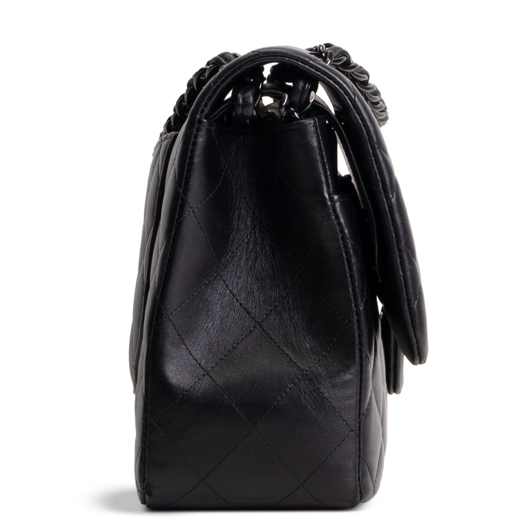 CHANEL Jumbo Double Flap So Black