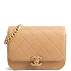 CHANEL CC Round Flap Compartment Messenger - Mini