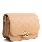 CHANEL CC Round Flap Compartment Messenger - Mini