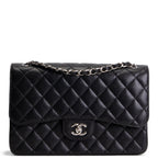 CHANEL Jumbo Double Flap - Quilted Caviar - Black