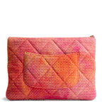 CHANEL Tweed Chanel 19 Cosmetic Case - Coral/Pink