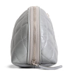 CHANEL Silver Quilted Leather Reissue Cosmetic Pouch