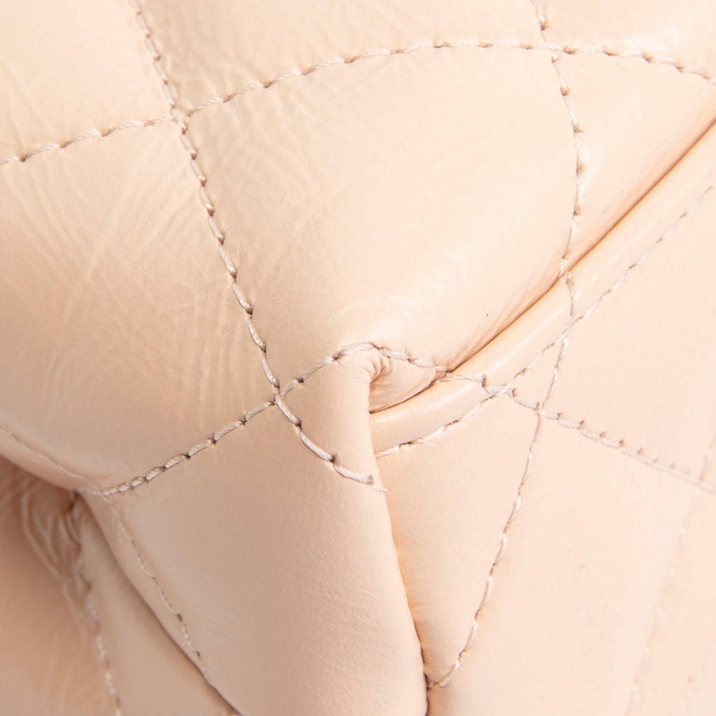 CHANEL Shiny Aged Calfskin Nano Kelly Shopper