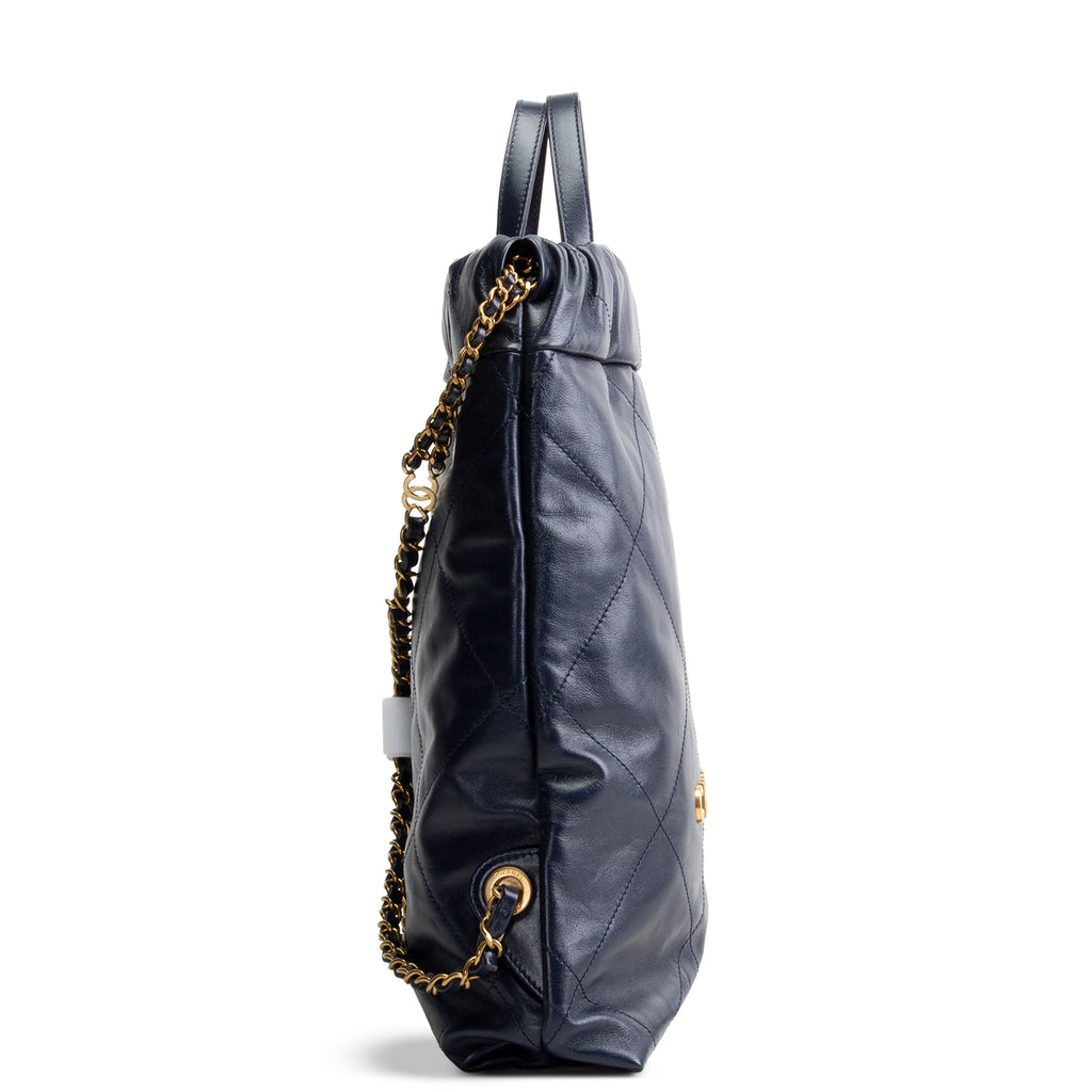 CHANEL Medium 22 Backpack - Navy