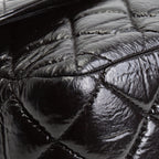 CHANEL Classic Crinkle Double Jumbo Flap - Black