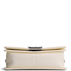 CHANEL Chevron Medium Boy Bag - Ivory