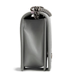 CHANEL Large Chevron Boy Bag - Grey