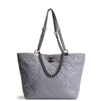 CHANEL Paris Seoul Shopping In Chains Tote - Grey OUTLET FINAL SALE
