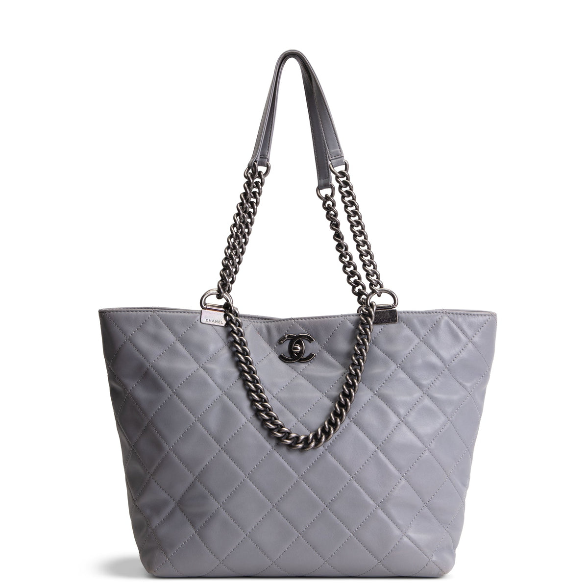 CHANEL Paris Seoul Shopping In Chains Tote - Grey OUTLET FINAL SALE