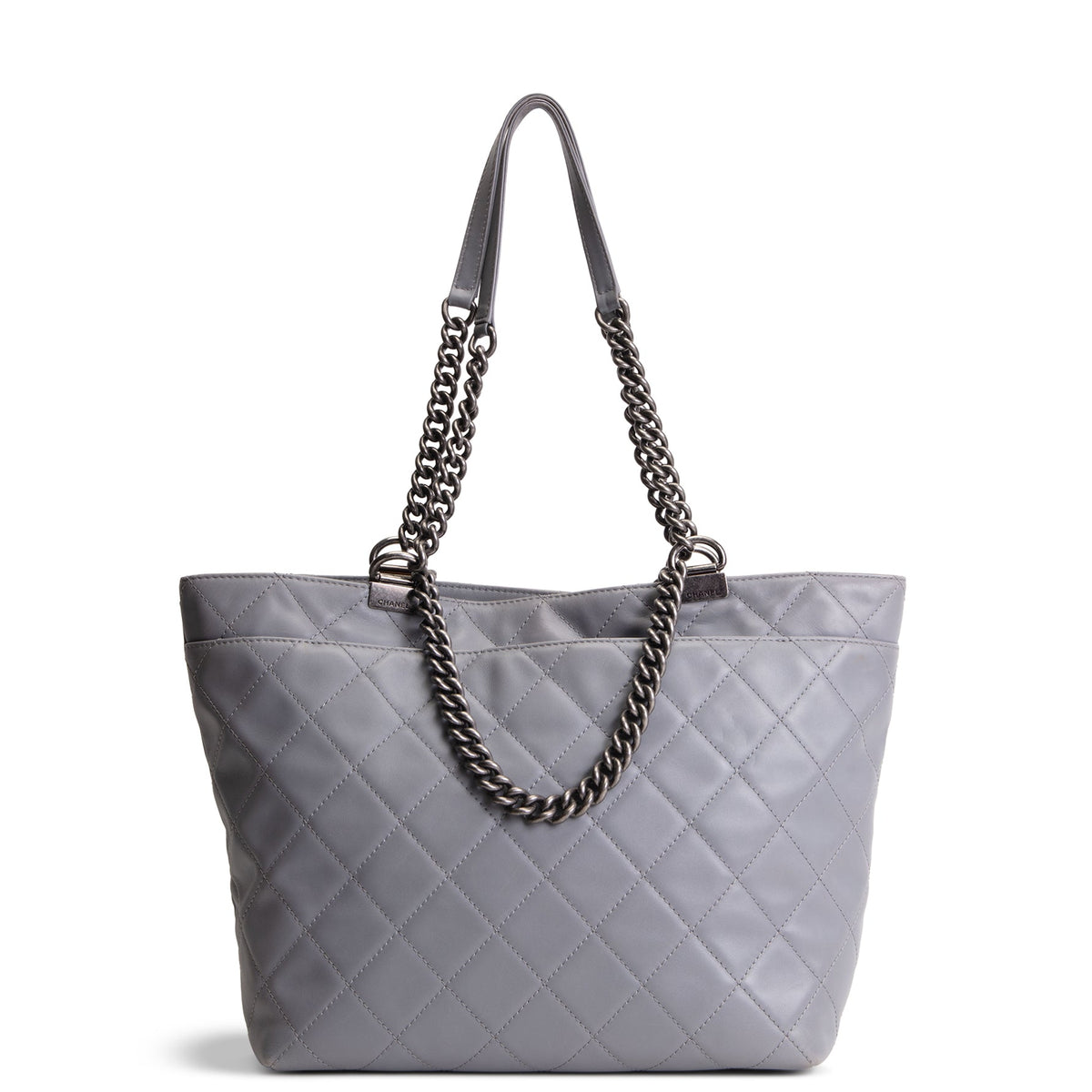 CHANEL Paris Seoul Shopping In Chains Tote - Grey OUTLET FINAL SALE