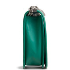 CHANEL Large Boy Bag - Green - OUTLET FINAL SALE