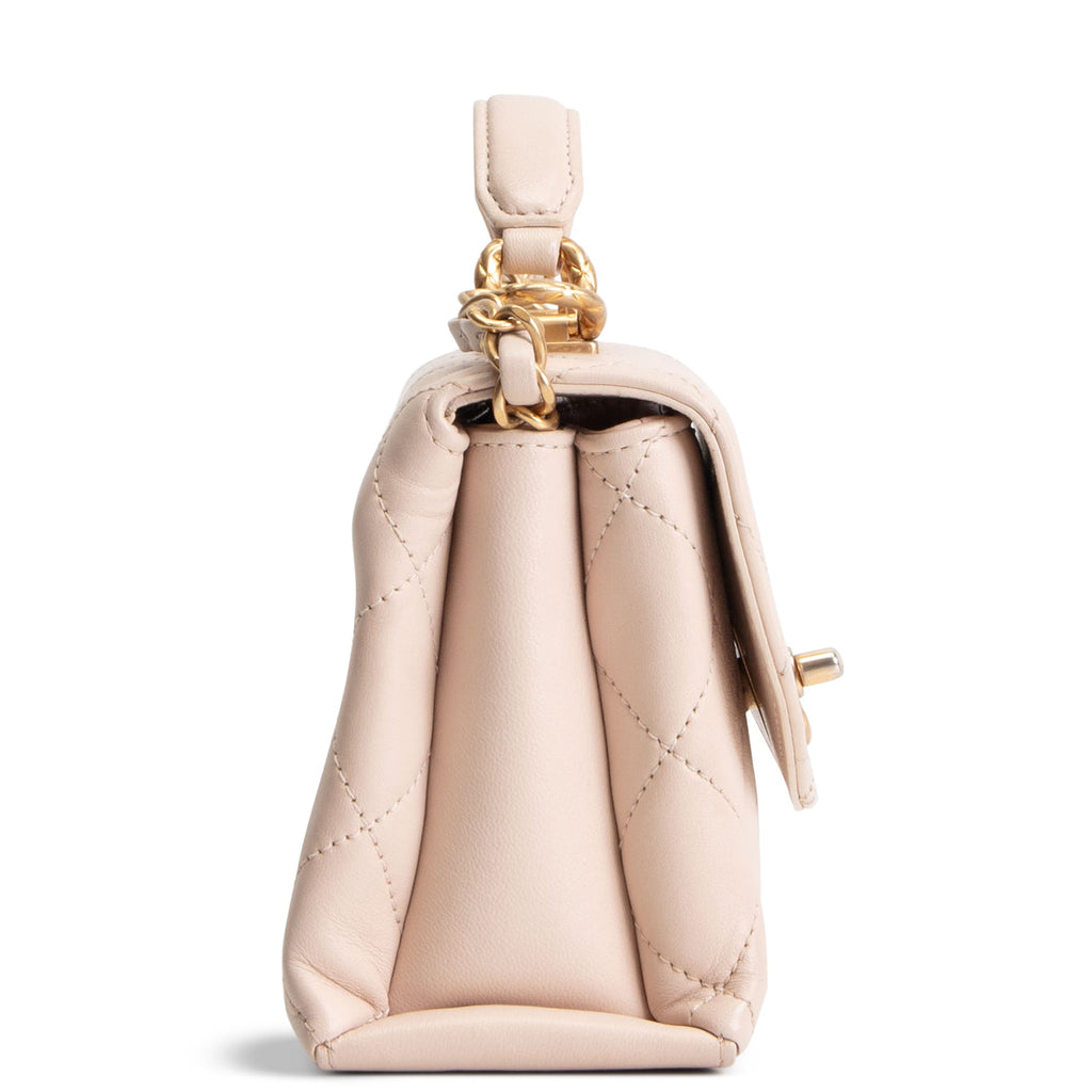 CHANEL Mini Trendy Spirit Top Handle - Beige