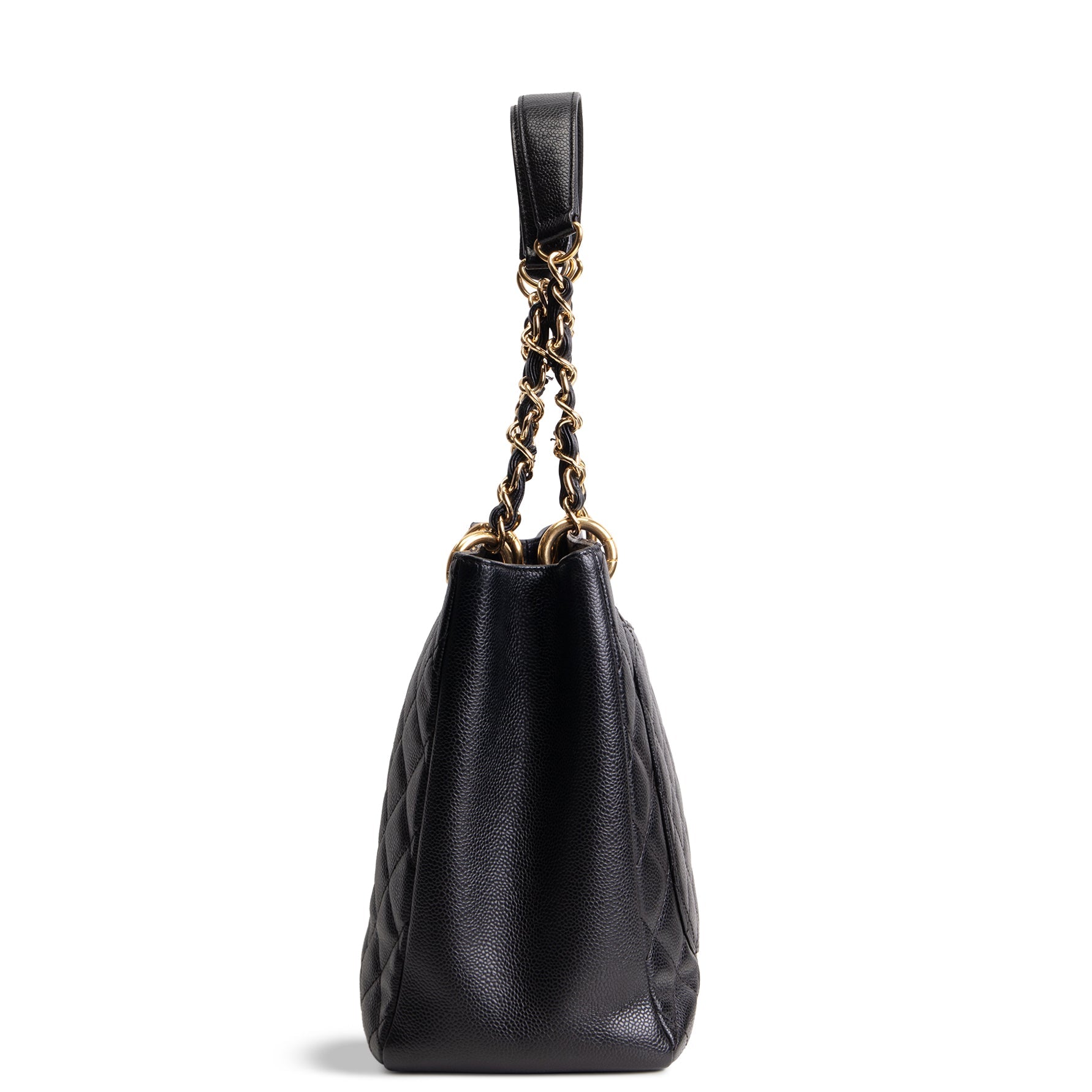 CHANEL Caviar Quilted Grand Shopping Tote - Black