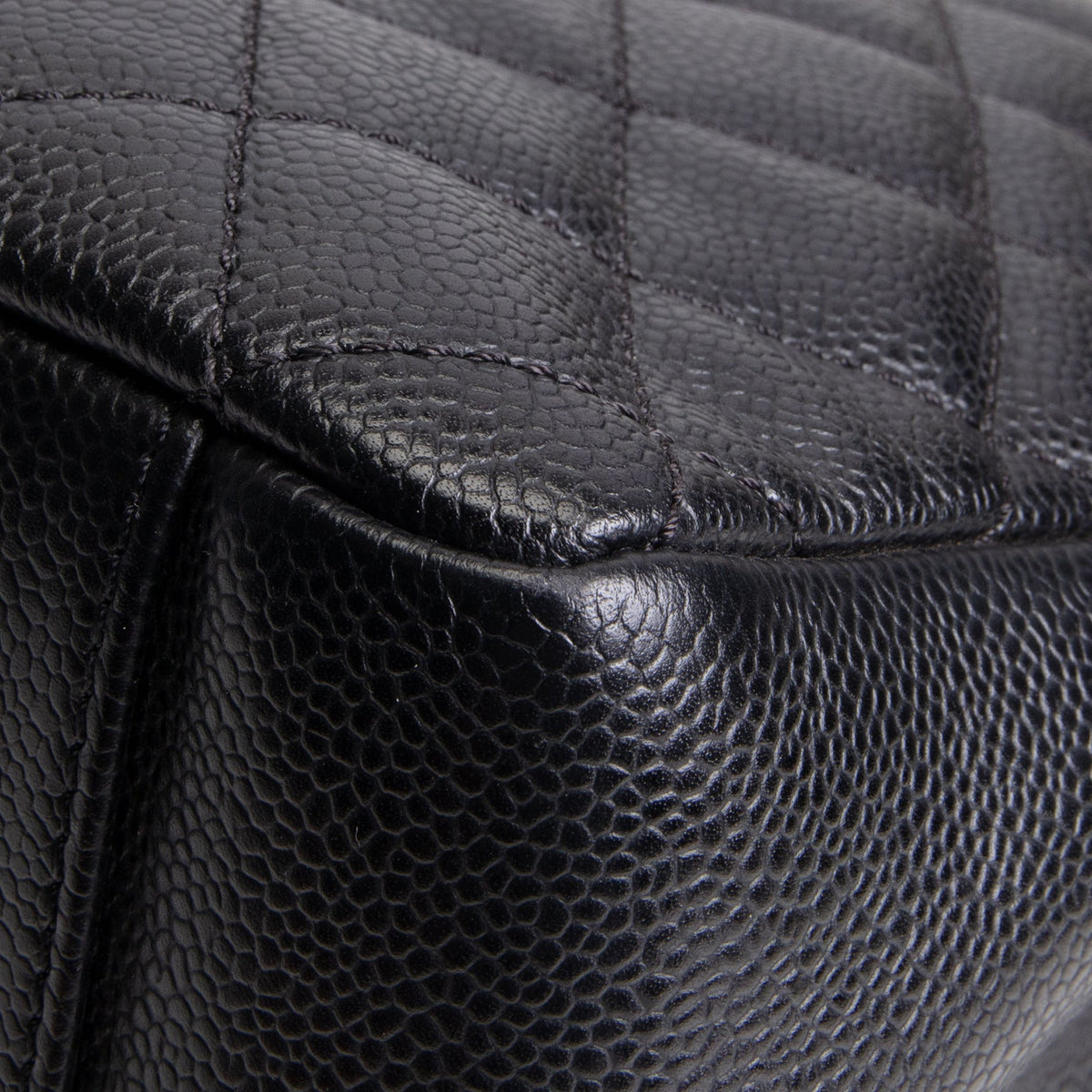 CHANEL Caviar Quilted Grand Shopping Tote - Black