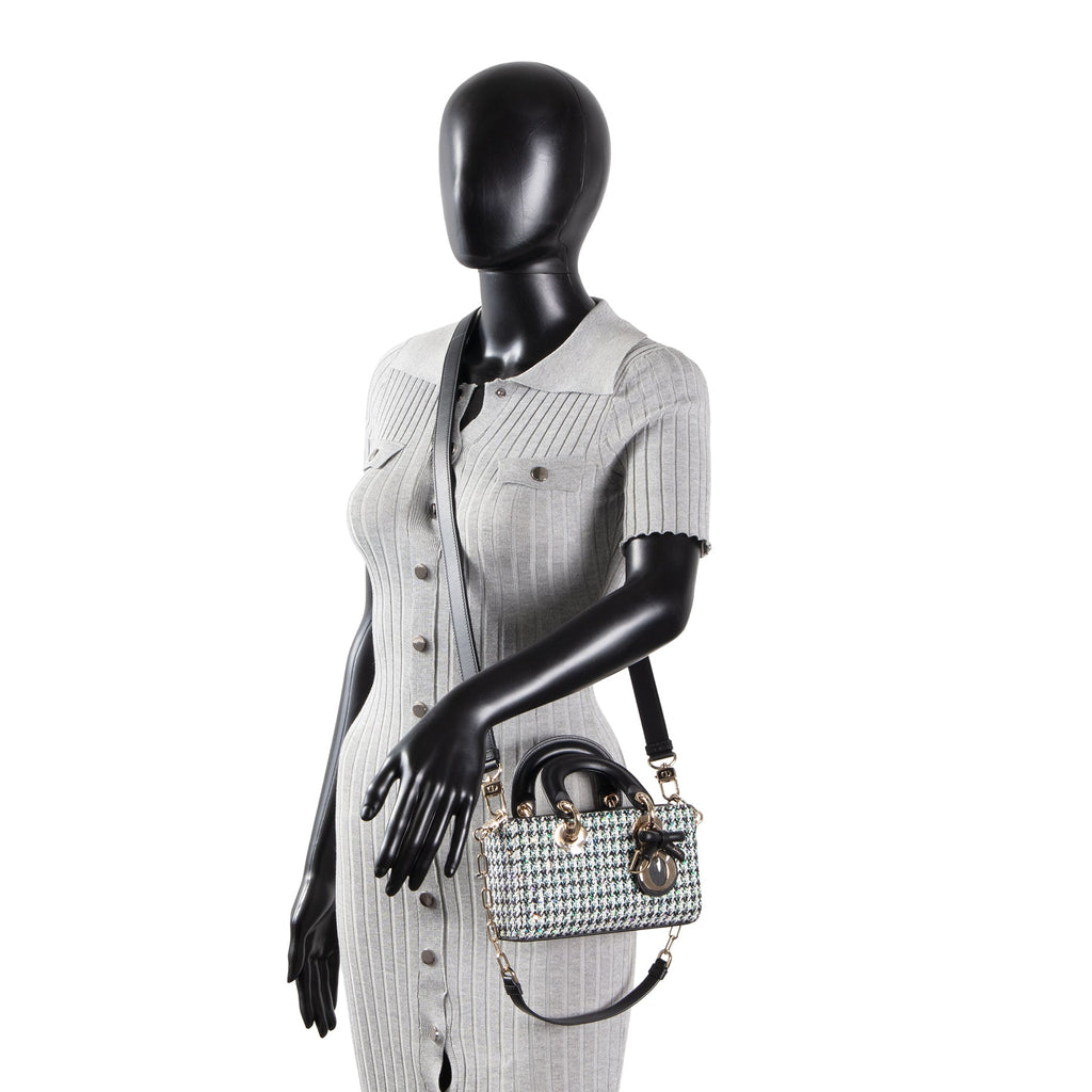 DIOR Mini Lady D-Joy Bag - Multicolor Sequins w/ Houndstooth